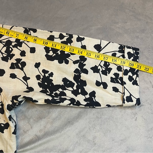 Lily Stanhope Black and White 3/4 Bell Sleeve Blouse - Picture 7 of 8